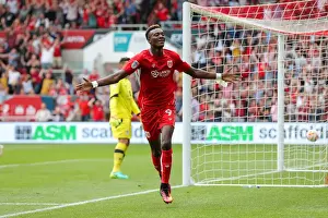 Bristol City V Aston Villa Prints: Dramatic Equalizer: Abraham's Last-Minute Goal for Bristol City Against Aston Villa