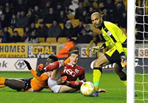 Wolves V Bristol City Prints: Dramatic Equalizer: Aden Flint Scores for Bristol City at Molineux (08/03/2016)
