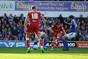Ipswich Town V Bristol City Prints: Dramatic Equalizer: Luke Freeman Scores for Bristol City at Ipswich Town (2015)