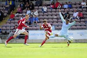 Coventry City V Bristol City Prints: Dramatic Equalizer: Sam Baldock Scores 3-3 for Bristol City against Coventry in Sky Bet League One Thriller