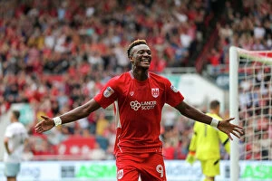 Images Dated 27th August 2016: Dramatic Equalizer: Tammy Abraham Scores for Bristol City Against Aston Villa