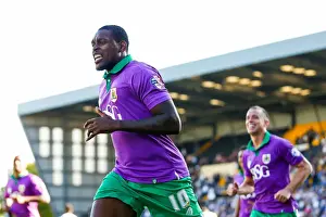 Notts County V Bristol City Prints: Dramatic Last-Minute Penalty: Jay Emmanuel-Thomas Saves the Day for Bristol City against Notts County