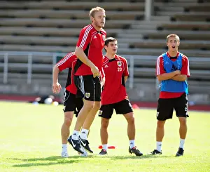 Training Prints: Dramatic Save: Dean Gerken Claims Victory in Intense Bristol City FC Goalkeeper Training Competition