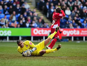 Reading V Bristol City Prints: Dramatic Save by Federici: Campbell-Ryce Thwarted in Reading vs