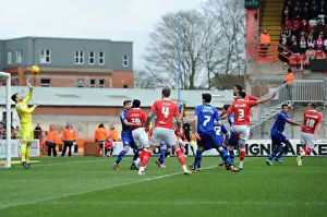 Bristol City V Rochdale Prints: Dramatic Winning Goal by Aaron Wilbraham for Bristol City against Rochdale in Sky Bet League One