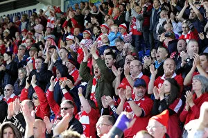 Images Dated 25th April 2015: Electric Atmosphere: Chesterfield vs. Bristol City, Sky Bet League One (April 2015)