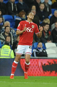 Images Dated 26th October 2015: Elliott Bennett's Disappointment: Cardiff City vs. Bristol City, 26th October 2015