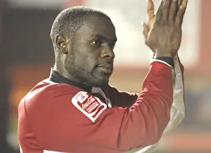Framed Print : Enoch Showunmi Scores the Game-Winning Goal for Bristol City Against Barnsley Framed Print : Enoch Showunmi Scores the Game-Winning Goal for Bristol City Against Barnsley