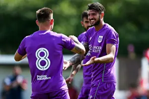 Eros Pisano of Bristol City celebrates scoring his first City goal - Rogan/JMP - 09/07/2017 - The Creek - Bristol