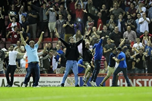 Euphoric Bristol City Fans Storm Ashton Gate: Derby Victory over Bristol Rovers in Johnstone Paint Trophy (September 4)