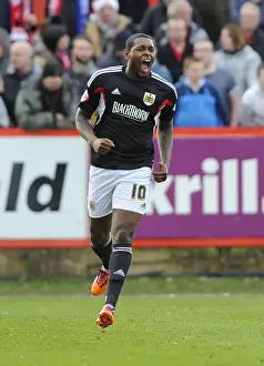 Euphoric Moment: Jay Emmanuel-Thomas's FA Cup Goal Celebration for Bristol City