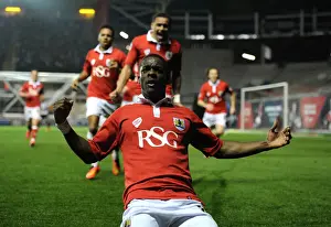 Swindon Prints: Euphoric Moment: Kieran Agard's Thrilling Goal Celebration vs. Swindon Town (2015)