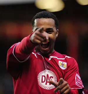 Bristol City V Newcastle Utd Prints: Euphoric Nicky Maynard: Unforgettable Goal Celebration vs