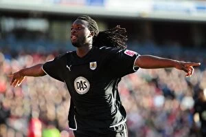 Barnsley V Bristol City Collection: Evander Sno's Double Debut: Scoring First and Second Goals for Bristol City Against Barnsley