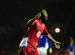 Leicester City V Bristol City Prints: Evander Sno's Epic Goal Celebration: Leicester City vs. Bristol City
