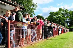 Ashton And Backwell United V Bristol City Prints: Excited Crowd at Ashton and Backwell United's Pre-Season Friendly Against Bristol City