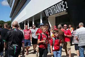 Opening Game Prints: Exterior of New Lansdown Stand at Ashton Gate: Bristol City vs Wigan Athletic
