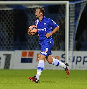 Gillingham V Bristol City Prints: Exultant Kedwell Scores Dramatic FA Cup Goal for Gillingham Against Bristol City