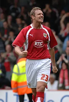 Exultant Lee Trundle: Unforgettable Goal Celebration in the Bristol City Derby Against Preston North End