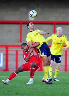 Crawley Town V Bristol City Prints: FA Cup: Crawley Town vs. Bristol City - Nyatanga Fouled by Barnett (07.01.2012)