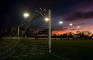 Images Dated 8th December 2013: FA Cup Second Round: Sunset Over Tamworth's The Lamb Ground After Bristol City's Victory