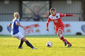Framed Print : FA Womens Super League: Bristol Academy vs Everton Ladies Clash Framed Print : FA Womens Super League: Bristol Academy vs Everton Ladies Clash