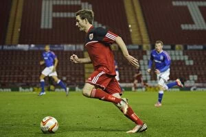Images Dated 4th December 2012: FA Youth Cup: Lewis Hall Shines in Thrilling Bristol City U18 vs Ipswich Town U18 Match
