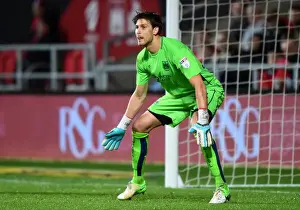 Bristol City V Sheffield Wednesday Prints: Fabian Giefer in Action: Bristol City vs Sheffield Wednesday