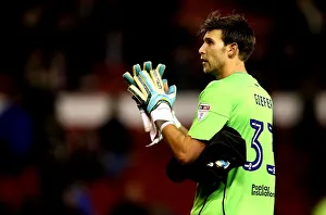 Fabian Giefer in Action: Nottingham Forest vs. Bristol City, Sky Bet Championship 2017