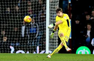 Aston Villa V Bristol City Prints: Fabian Giefer of Bristol City in Action at Villa Park against Aston Villa