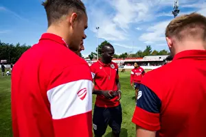 Famara Diedhiou Watches Pre-season Match: Bristol Manor Farm vs. Bristol City, July 2017
