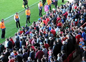 Fan Prints: Fans of Bristol City Pack the Williams Stand in Eagerness at Ashton Gate Stadium, 2015