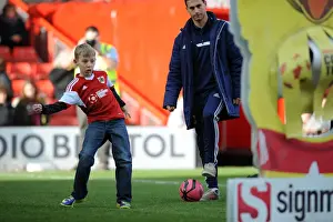 Bristol City V Gillingham Prints: Fan's Exciting Half-Time Win: Clutching the Television Prize at Ashton Gate (Bristol City vs)