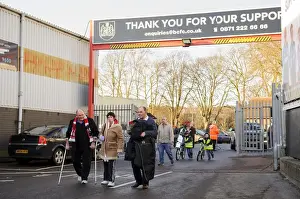 Bristol City V Stevenage Prints: Fans Gathering at Ashton Gate: Bristol City vs Stevenage Football Match, 2013