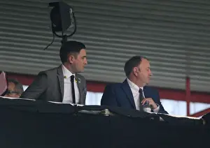 Swindon Prints: Father-Son Duo: Lee and Gary Johnson Reunited in the Press Box - Bristol City vs Swindon Town