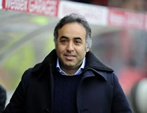 Images Dated 9th February 2013: Fawaz Al Hasawi Visits Ashton Gate: Nottingham Forest Owner at Bristol City vs