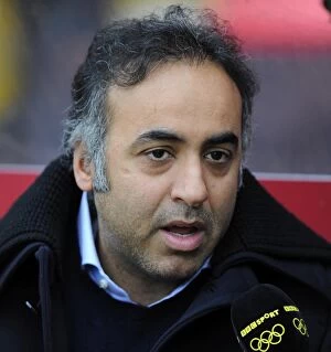 Images Dated 9th February 2013: Fawaz Al Hasawi's Visit: Nottingham Forest Owner at Ashton Gate during Bristol City vs