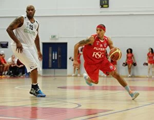 Bristol Flyers v Manchester Giants Collection: Fierce Rivalry: Bristol Flyers vs Manchester Giants Basketball Clash