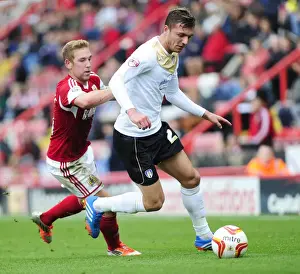 Fierce Rivalry: Wagstaff vs Gilbey in Battle for Possession, Bristol City vs Colchester United