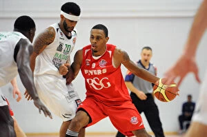 Bristol Flyers v Plymouth Raiders BBL Cup Collection: Fierce Showdown: British Basketball Cup - Flyers vs. Raiders at Wise Campus