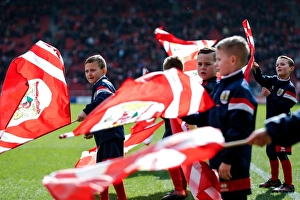 Flag-Bearing Fans at Ashton Gate: Bristol City vs. Cardiff City, Sky Bet Championship (March 2016)