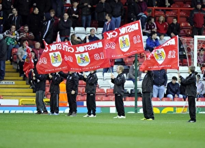 Flag-Waving Frenzy: Bristol City Fans at Ashton Gate during Sky Bet League One Match against Rotherham United (December 14, 2013)