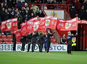 Images Dated 14th December 2013: Flag-Waving Frenzy: Bristol City vs Rotherham United, Sky Bet League One (December 14, 2013)