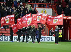 Bristol City V Rotherham United Prints: Flag-Waving Frenzy: Bristol City vs Rotherham United