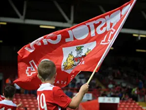 Framed Print : Flagbearer and Guard of Honor Ceremony: Bristol City vs Doncaster Rovers, Sky Bet League One