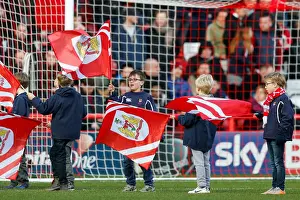Bristol City V Birmingham City Prints: Flagbearers Clash: Bristol City vs Birmingham City
