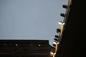 Images Dated 25th January 2014: Floodlights Fail during Wolverhampton Wanderers vs. Bristol City Match, 25th January 2014