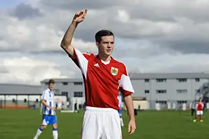 Development Prints: Focused George Kellow of Bristol City U18 During Match Against Brighton & Hove Albion U18 at SGS Wise Campus - October