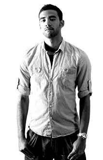 Liam Fontaine Prints: Focused Liam Fontaine in Bristol City Football Club Jersey