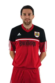 Focused: Liam Fontaine, Captain of Bristol City Football Club, at Ashton Gate Stadium